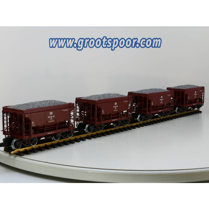 LGB 40049 DR Schüttgutwagen-Set, 4 Stück, Metallrader - sku: 20221208015516 - Gebraucht - Wie Neu - Bild 2