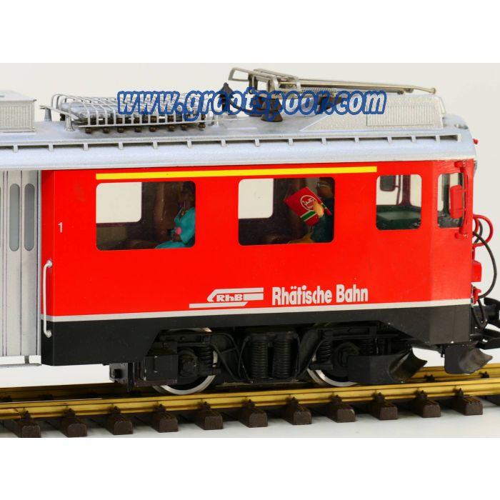 Scheba Adhäsionstriebwagen ABe 4/4III der Rhätischen Bahn, Nr. 52, Digitaal, Sound, Auto Entkuppler, 7 Figuren