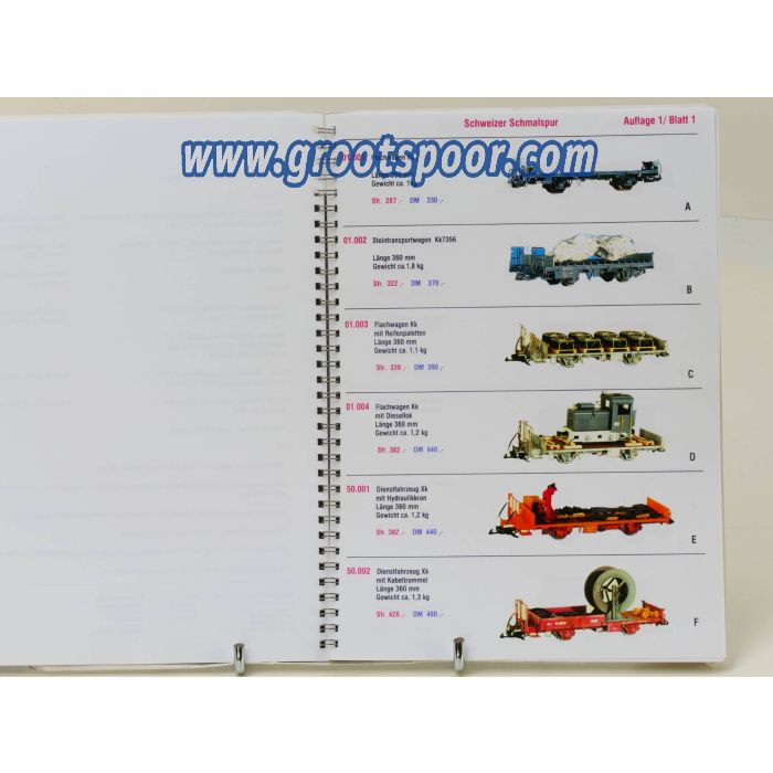 MAGNUS Schweizer Schmalspurbahn Katalog 