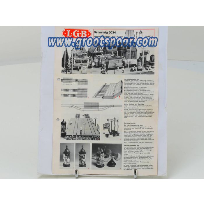 LGB Info blad #101 Bahnsteig 5034/12