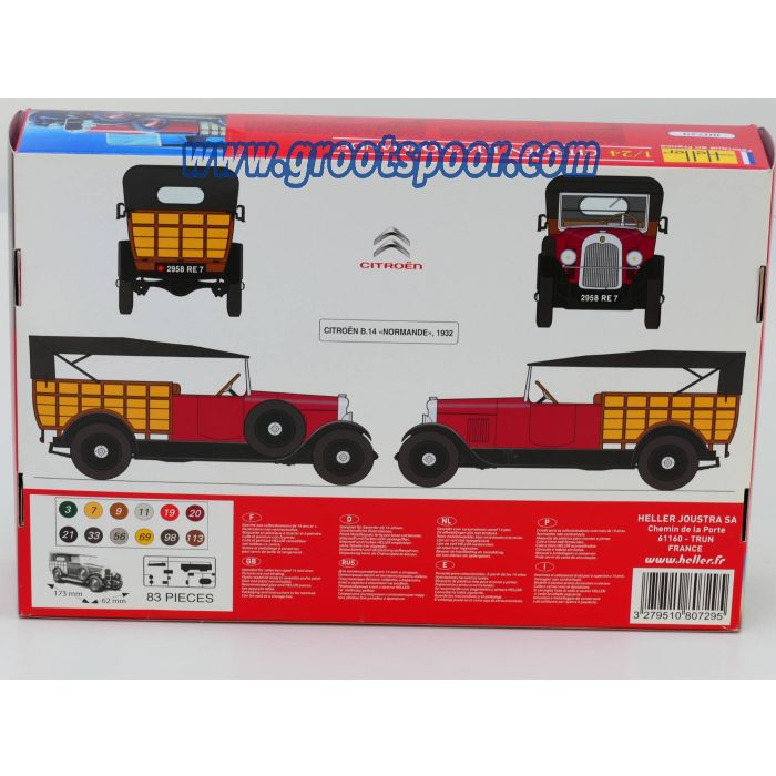 Heller 80729 Citroën b.14 Normande 1932 1:24