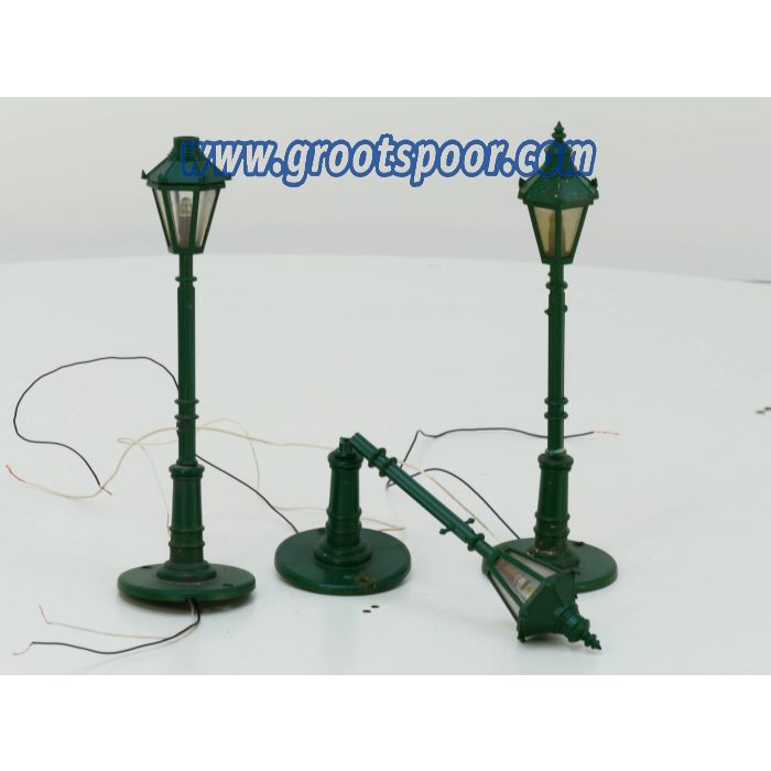 LGB 5050 Set 3x Straßenlaterne Middel-Groen 240mm Bastler - sku: 20230112033506 - Used - Average condition - Photo 2