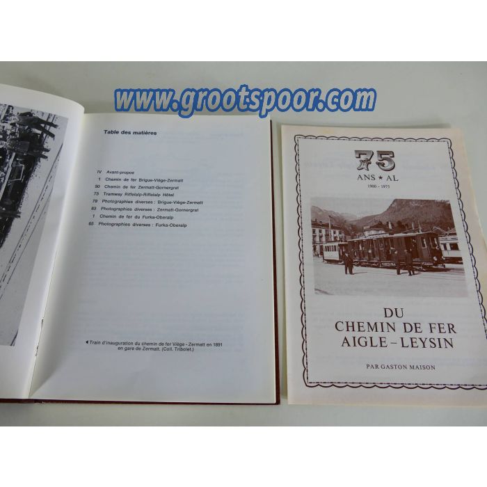 Verzameling boeken over Zwitserse spoorwegen #3067
