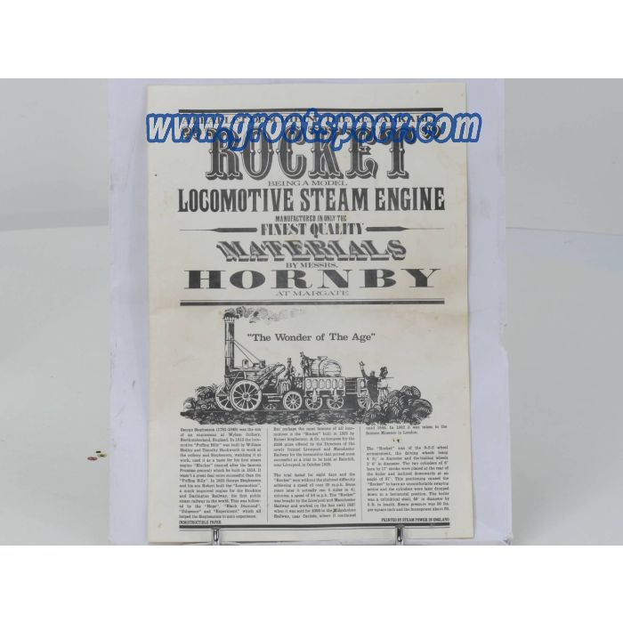 Hornby Railways G100 Stephenson's Rocket Real Steamtrain Set - sku: 20230505013459 - Gebraucht - Wie Neu - Bild 7