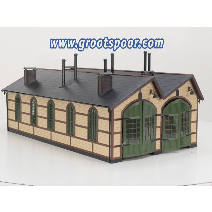 Märklin Spur1 5617 Lokschuppen mit Anbau, gebouwd model - sku: 20231006041613 - Gebraucht - Guter Zustand - Bild 5
