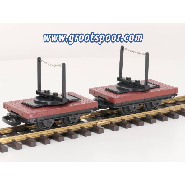 LGB 40500 Smalspoor schamelwagens zonder lading