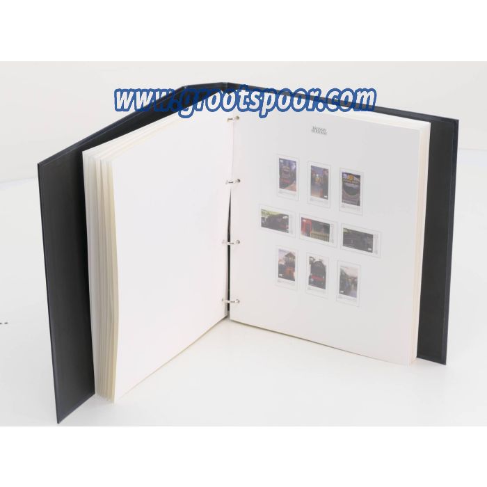 Postzegel boek van de Engelse spoorwegen, Briefmarken Buch englische der Englischen Eisenbahnen, stamps book of the English railroads met 36 pagina's #4985