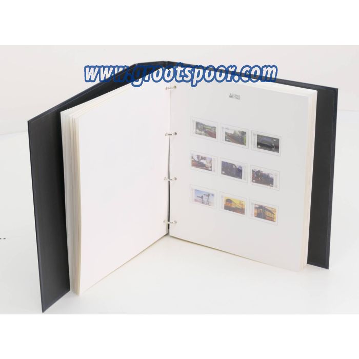 Postzegel boek van de Engelse spoorwegen, Briefmarken Buch englische der Englischen Eisenbahnen, stamps book of the English railroads met 36 pagina's #4985