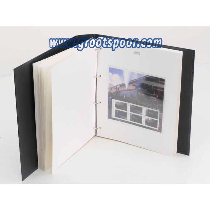 Postzegel boek van de Engelse spoorwegen, Briefmarken Buch englische der Englischen Eisenbahnen, stamps book of the English railroads met 36 pagina's #4985