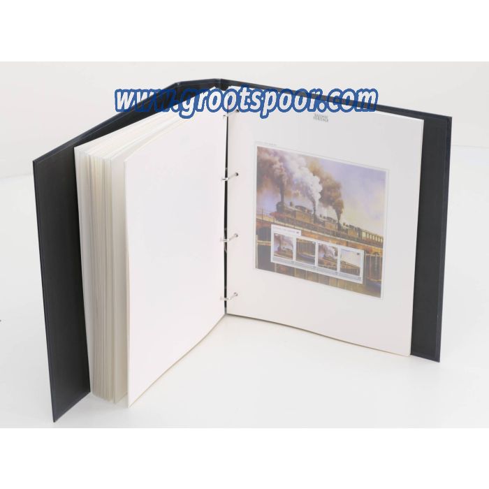 Postzegel boek van de Engelse spoorwegen, Briefmarken Buch englische der Englischen Eisenbahnen, stamps book of the English railroads met 36 pagina's #4985