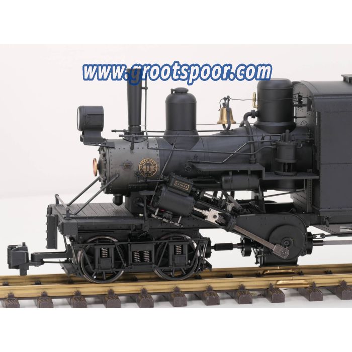 Bachmann 81180 Spectrum 1:20.3 Narrow Gauge 25 Ton Class B Climax Pardee & Curtin Lumber Co No 6, klauwkoppeling