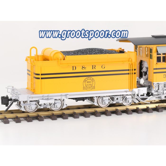 Bachmann 83195 Spectrum 1:20.3 Denver & Rio Grande Bumble Bee Steam Locomotive No 345, Vitrinemodel, Digitaal,Sound