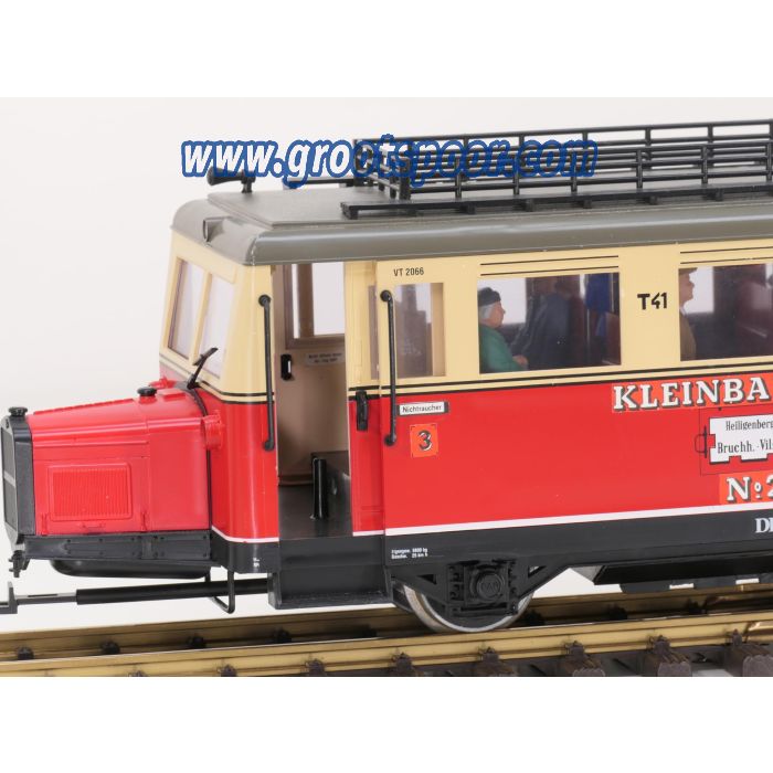 LGB 2066 Wismarere Schienenbus, Digitaal Sound, Energiespeicher, 8 Figuren, Wagenkupplung