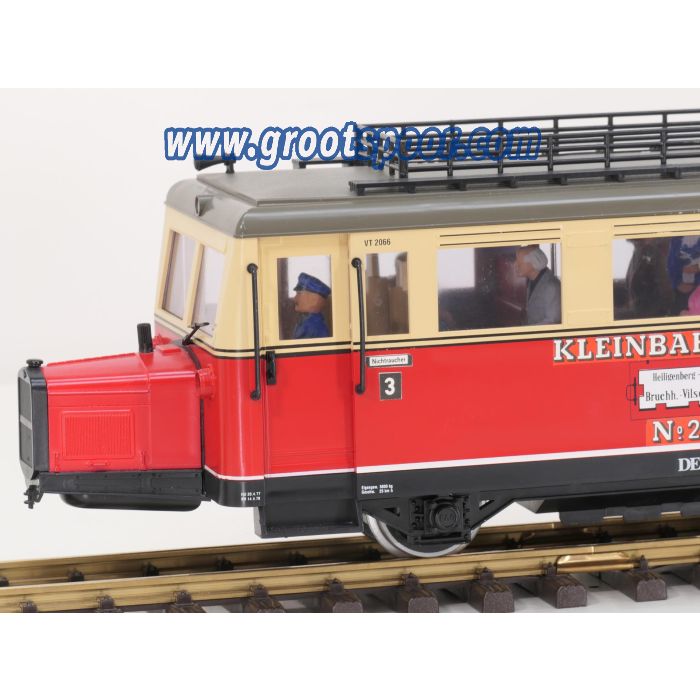 LGB 2066 Wismarere Schienenbus, Digitaal Sound, Energiespeicher, 8 Figuren, Wagenkupplung