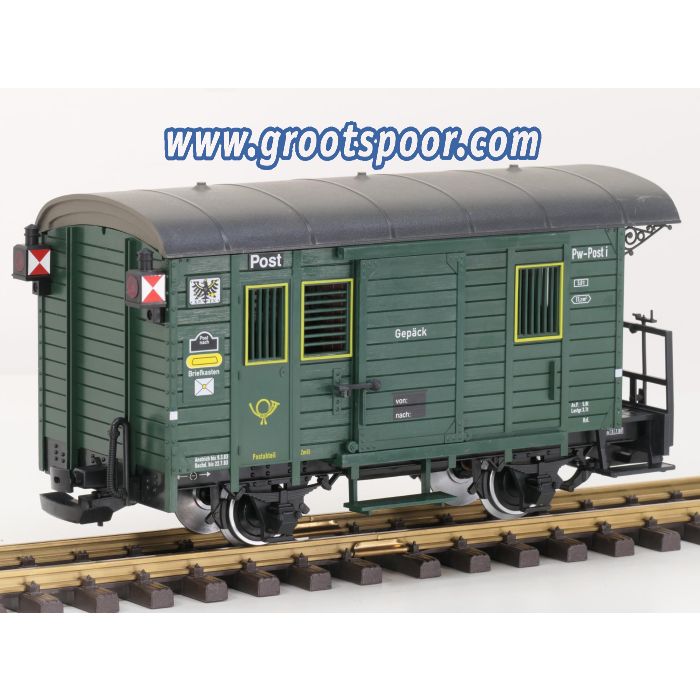LGB 32190 Gepäck-/Postwagen Metallrader, Kugellager. Schluss und innen beleuchtung - sku: 20240201044912 - Gebruikt - Zeer goede staat - Afbeelding 2