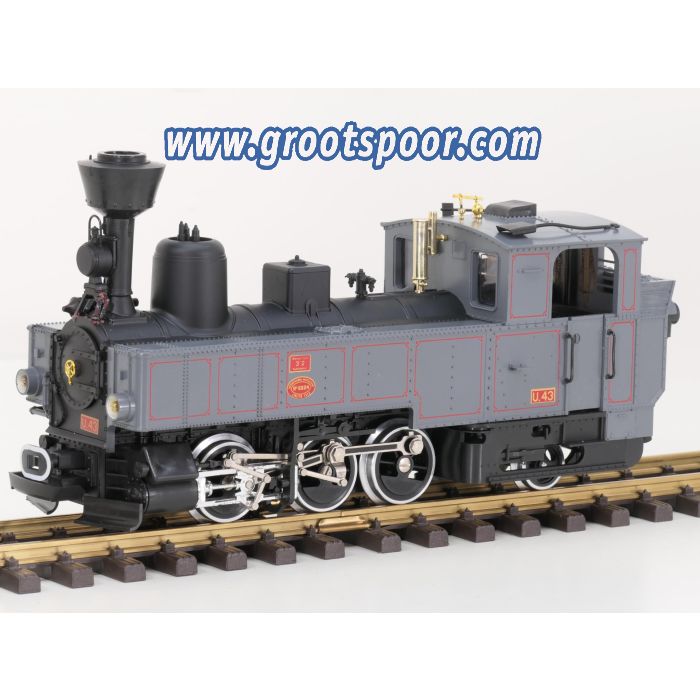 LGB 2070 D A Tenderlok U43 Grijs & laag Furherhaus