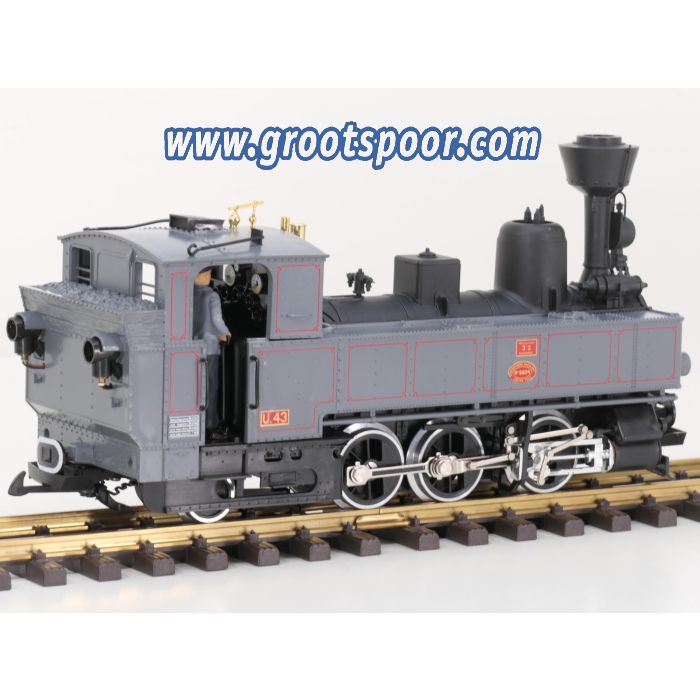 LGB 2070 D A Tenderlok U43 Grijs & laag Furherhaus
