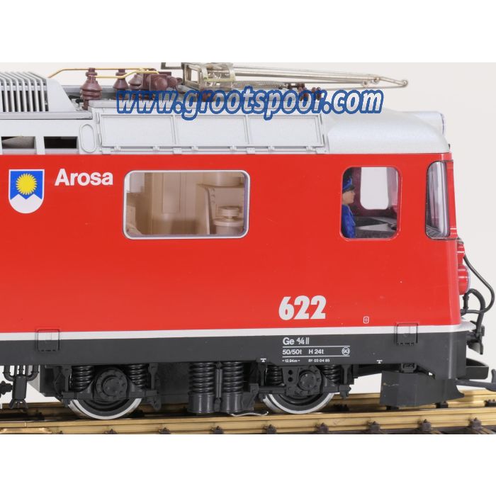 LGB 2043 RhB ellok Ge 4/4 622 Arosa, Digitaal, Sound, Auto Pantografen