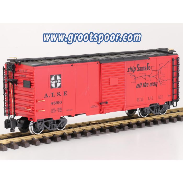 LGB 45910 A.T.S.F. Boxcar The Grand Canyon Line, Metallrader, Klauwkoppelingen