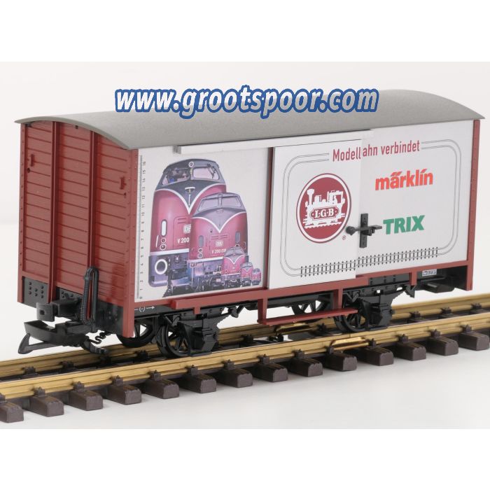 LGB 42355 Gedeckter Güterwagen "Modellbahn verbindet" - sku: 20240308021725 - New - Photo 2