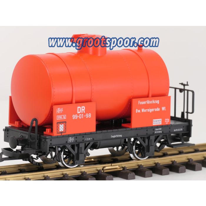 LGB 42010  Feuerlöschzug-Kesselwagen DR 99-01-98, Metallrader - sku: 20240411043302 - Neu - Bild 2