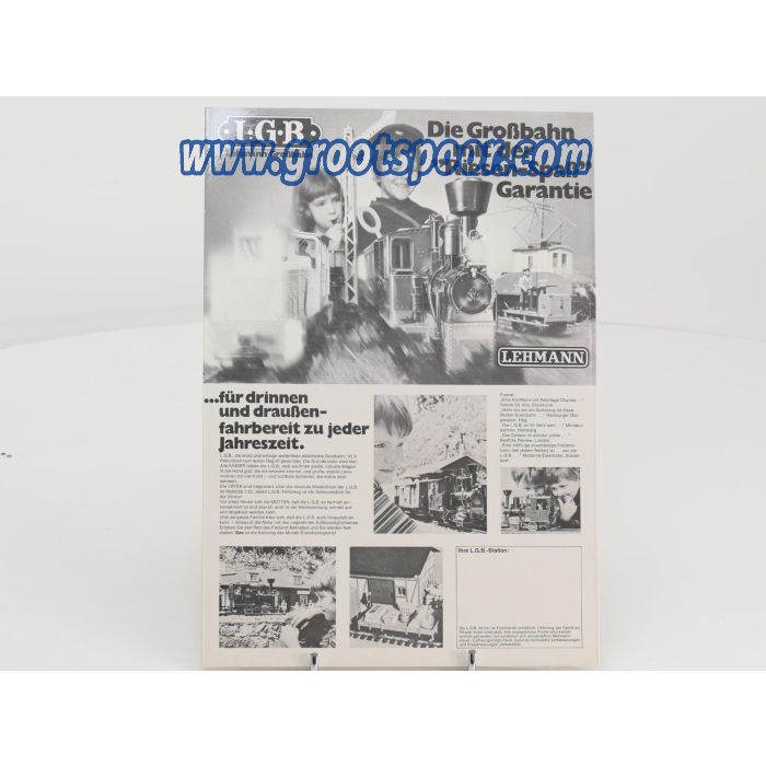 LGB Produkt-Übersicht Katalog  1971 3xDIN A3, Fur Handler