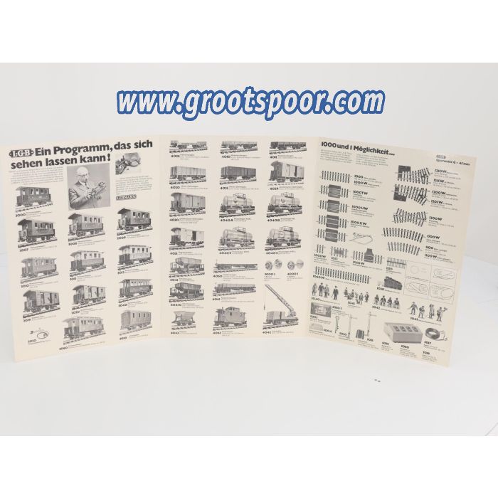 LGB Produkt-Übersicht Katalog  1971 3xDIN A3, Fur Handler