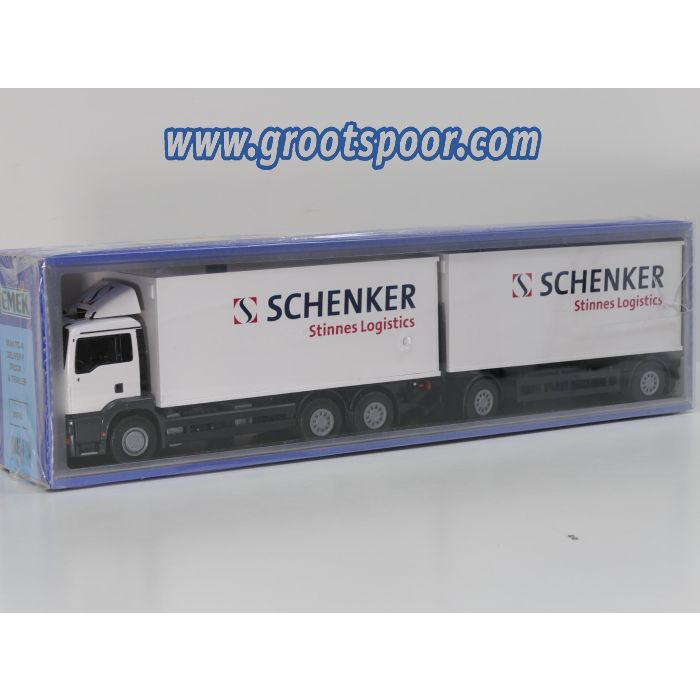 EMEK 89761 MAN TG-A Delivery Truck & Trailer Schenker Stinnes Logistics