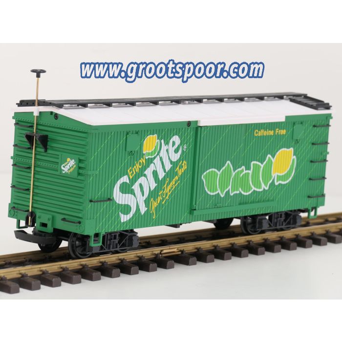 LGB 41900 Box car Enjoy Sprite Vitrinemodell