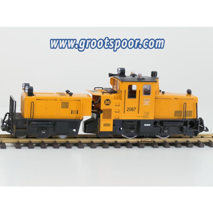 LGB 20670 Schienenreinigungslok, Digitaal, uitschuifbaar Slijpdeel voor scherpe bochten