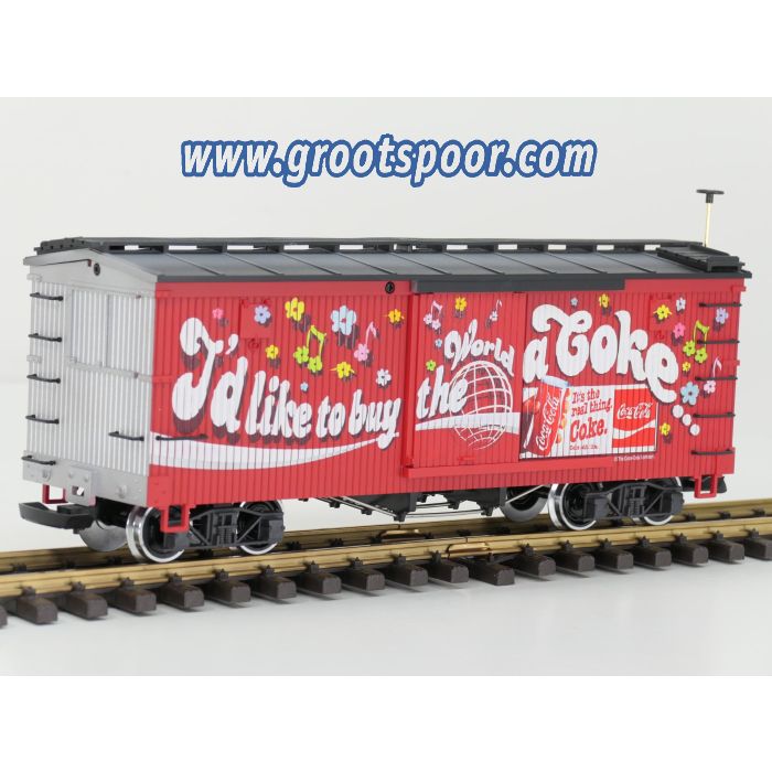 LGB 46672 Coca-Cola®-Güterwagen m. Sound, Metallrader