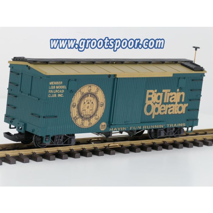 LGB 46675 MRRC Big Train Operator Havin'Fun Runnin'Trains Box car, Vitrinemodell - sku: 20240525032243 - Gebraucht - Wie Neu - Bild 2