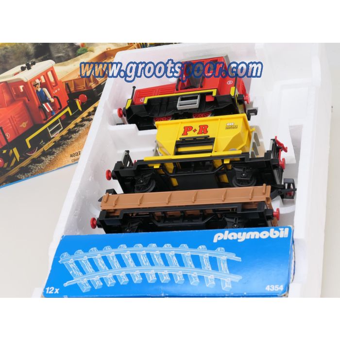 Playmobil 4027 Werktrein set met rail cirkel (Zonder transformator)