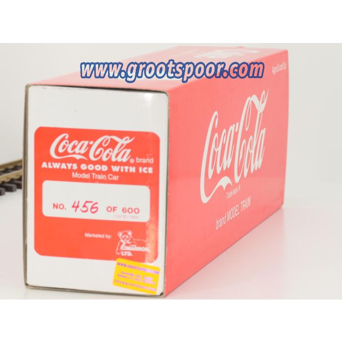 LGB 42911CM US-Sonderwagen Coca Cola Always Good With Ice, Cimarron Ltd Reefer Boxcar No 456 of 600, Vitinemodell