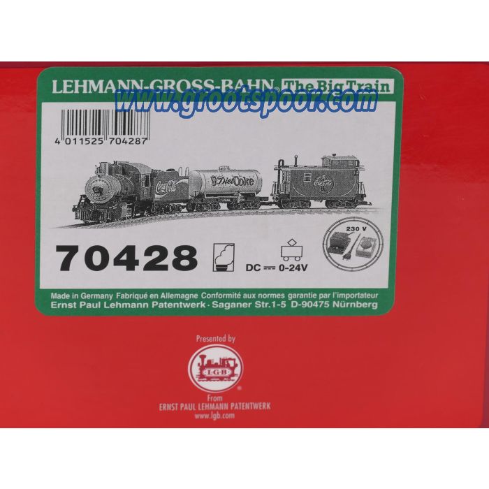 LGB 70428 Coca-Cola® Güterzug Starter Set, 230 Volt