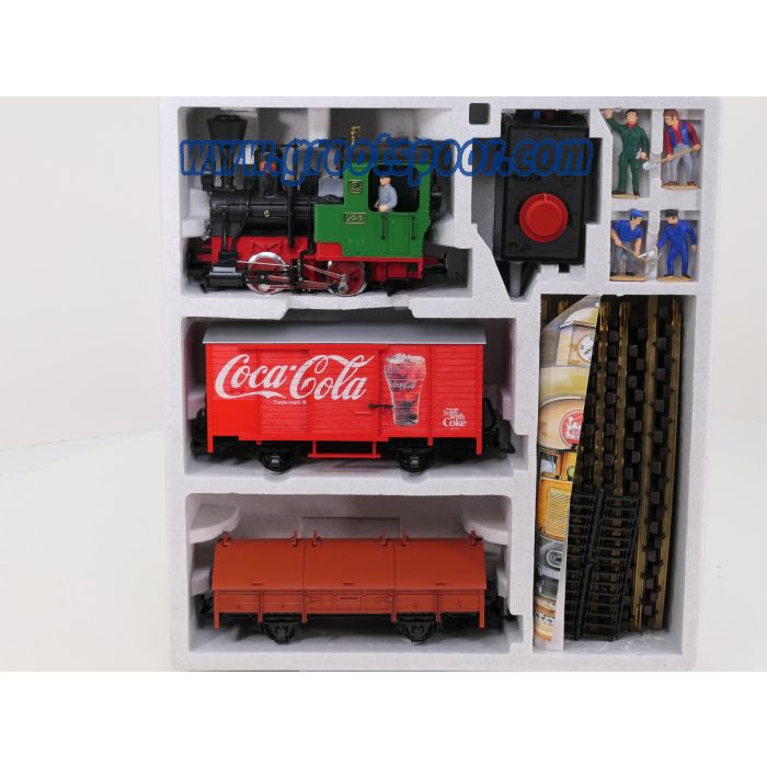 LGB 70417  Starter-Set Güterzug Coca-Cola® - sku: 20240614033338 - Neu - Bild 2