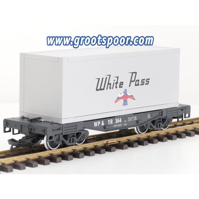 LGB 4085 White Pass Container wagen, Metallrader