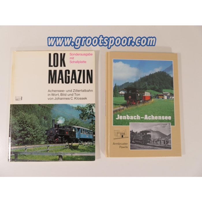 Set van 2 boeken over de Achensee spoor route. Hardcover. #4363