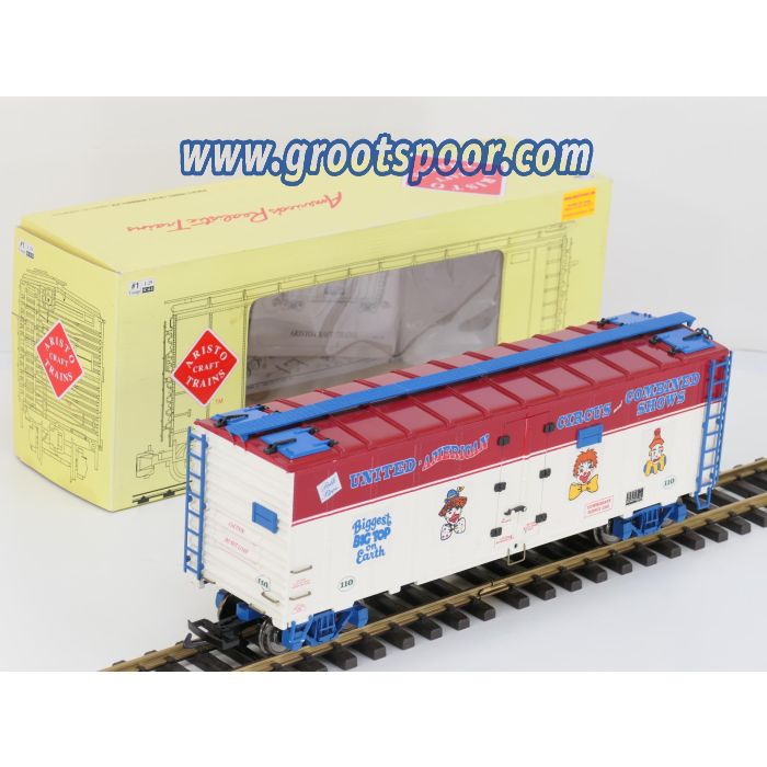 Aristo Craft Trains 46030 Steel Boxcar No110 United American Circus, Metallrader