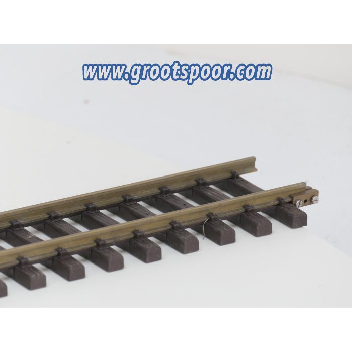 LGB 10610 Gerades Gleis, 1200mm, Ongepoets, Met zij-schroefbare railverbinders