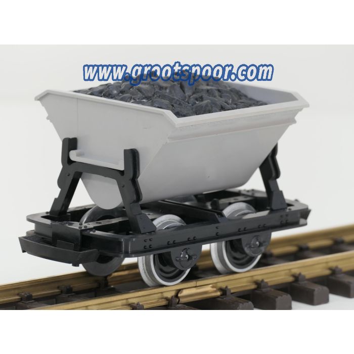 LGB 41430 Kipplore mit Kohlenladung, grau, Metallrader