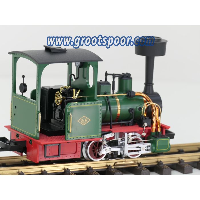 LGB 21140 O&K Feldbahndampflok, grün, Vitrinemodell