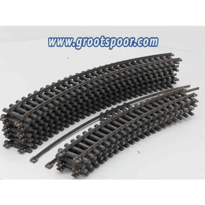 Aristo Craft Trains Railpakket 8 Meter Curved Track XX Wide Diameter, Buiten gebruikt, Schroefbare railverbinders