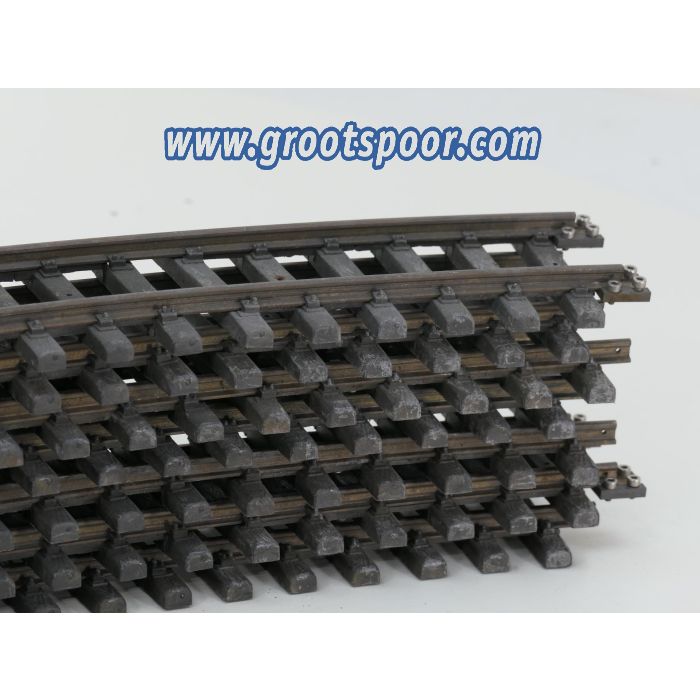 Aristo Craft Trains Railpakket 8 Meter Curved Track XX Wide Diameter, Buiten gebruikt, Schroefbare railverbinders