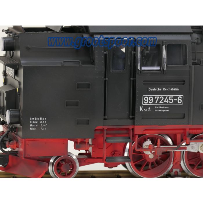LGB 25811 DR Dampflok 99 7245-6, Digital, Sound, Puls Verdamper, Power Buffer, Gealtert, Preiser - sku: 20241017011050 - Gebraucht - Wie Neu - Bild 7