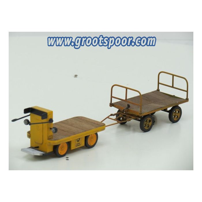 GS Deutsche post Elektrokarre mit anhanger