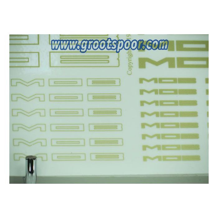 A4 Sticker vel nr 05 Opdruk : goudkleur