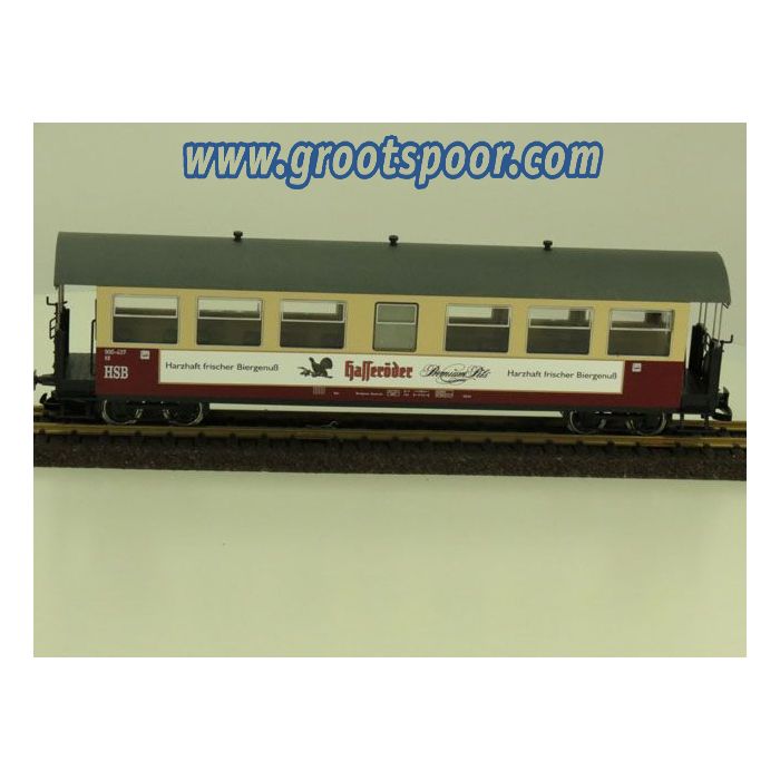 TRAINLINE45 3530745 HSB Personenwagen, 7 Fenster 900-437 "Hasseröder Pils" - sku: TRAINLINE453530745 - New - Photo 2