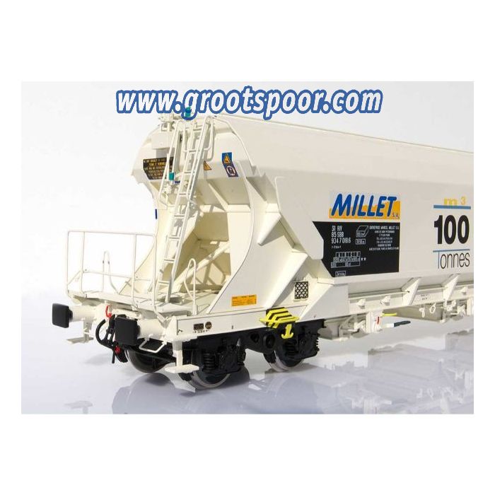 Schaal 0 Kiss 460 409 Getreidesilowagen Uas/Uagps | Verw.31 RIV 85 SBB 934 7 018.6
