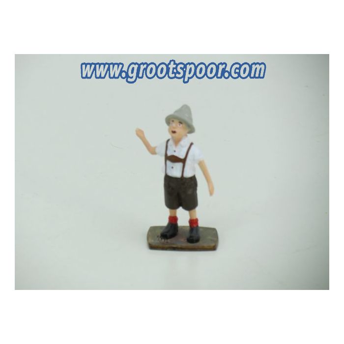 ZinnBlei Gartenbahnfiguren 20090102c Almabtrieb einzel figuur